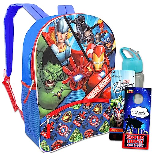Marvel Avengers Backpack Set - School Supplies Bundle
