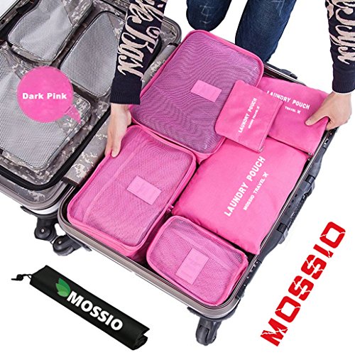 Mossio 7pcs Travel Bag - Durable Compact Trip Gear
