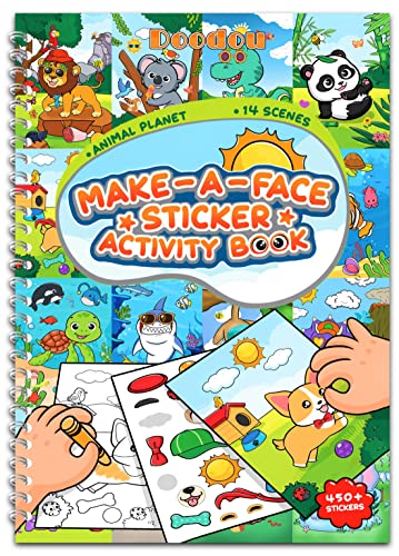 Make A Face Reusable Sticker Book for Kids