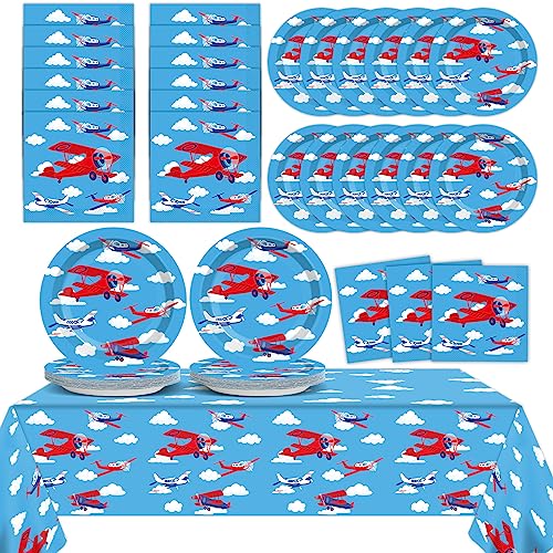 Airplane Birthday Party Supplies Set