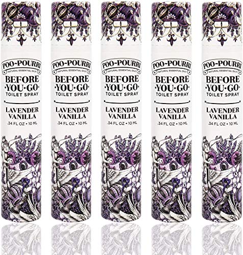 Poo-Pourri Lavender Vanilla Toilet Spray 5 Pack
