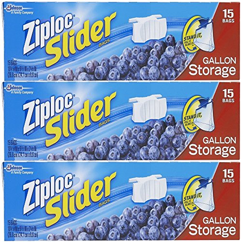 Ziploc Slider Storage Bags Gallon