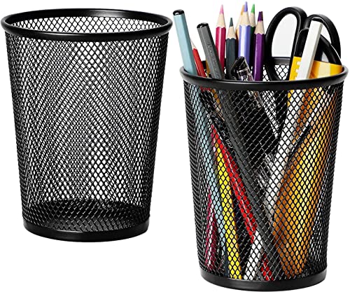 MaxGear Desk Pen Holder, Premium Mesh Metal Pencil Cup