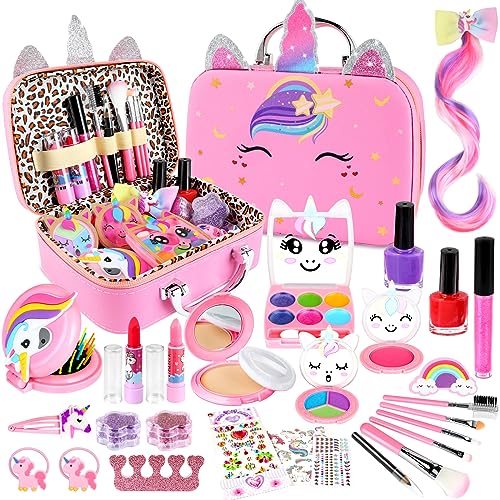 61OBooBvRYL. SL500  - 14 Amazing Kids Washable Makeup Set With A Glitter Cosmetic Bag for 2024