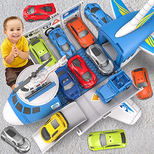 Large Transport Cargo Airplane with Mini Race Cars