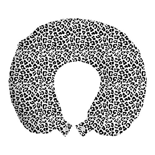 Ambesonne Leopard Print Travel Pillow Neck Rest