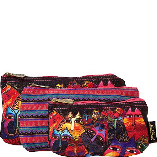 Laurel Burch Fantasticats 3 Piece Cosmetic Bag Set