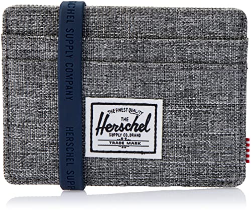 Herschel Raven Crosshatch Rfid Card Case Wallet