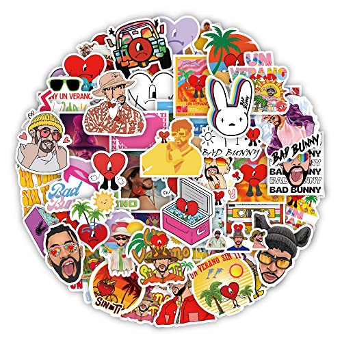 Singer Bunny Stickers Hip Hop Rapper Fashion Stickers