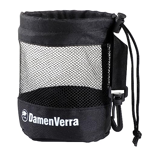 DamenVerra Golf Ball Bag, Premium Nylon Mesh Pouch for 20 Golf Balls