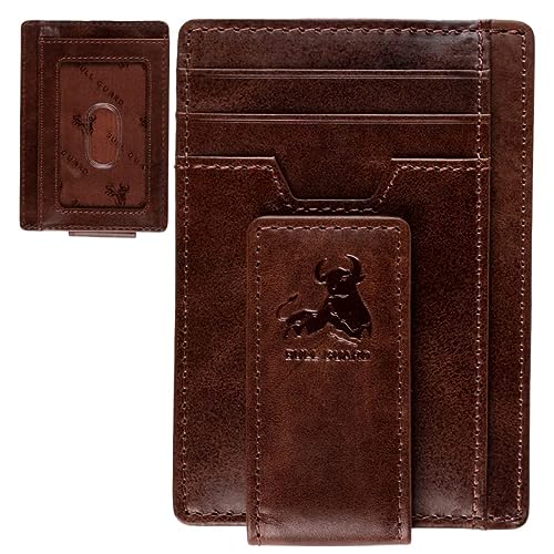 BULL GUARD Leather Money Clip Wallet
