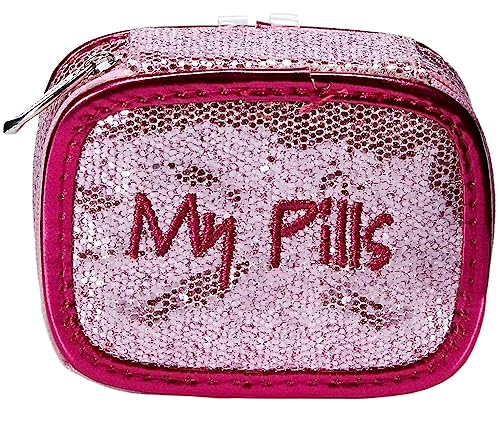 Miamica Zippered Pill Case with Removable Medicine Organizer