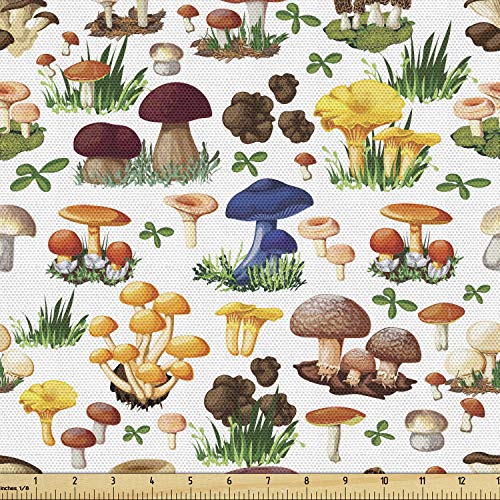 Ambesonne Mushroom Fabric