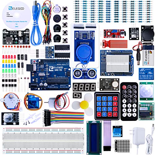 ELEGOO UNO R3 Starter Kit with Tutorial (63 Items)