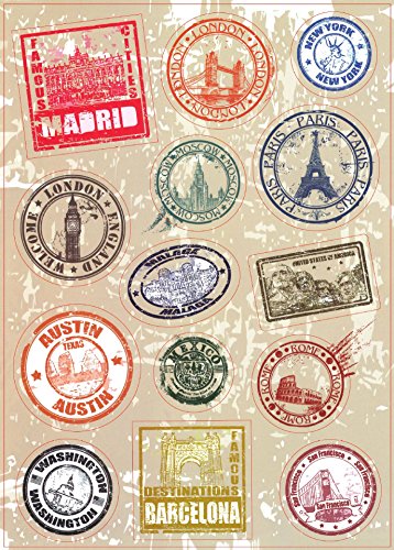 TamBee Retro Vintage Travel Stickers