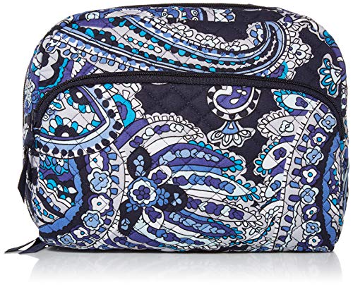 Vera Bradley Cotton Lay Flat Cosmetic Makeup Organizer Bag