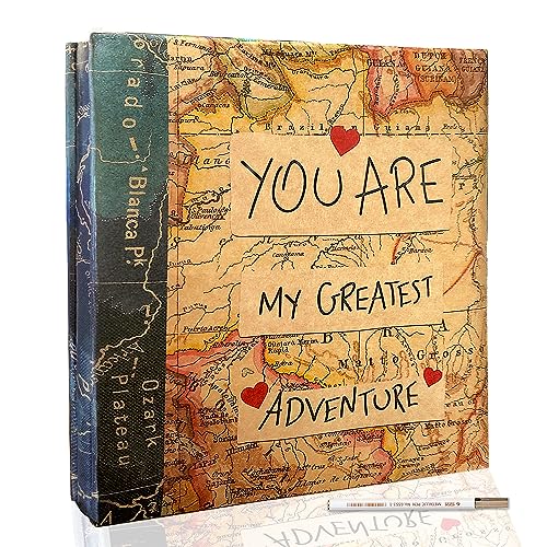 Self Adhesive Page Photo Album with Metallic Pen Magnetic Self-Stick Page Scrapbook