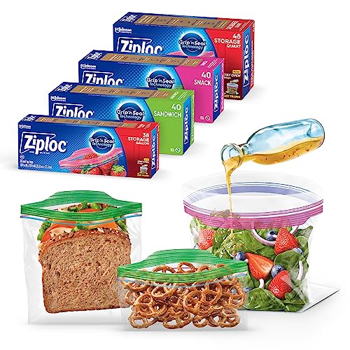 Ziploc Food Storage and Sandwich Bags Variety Pack