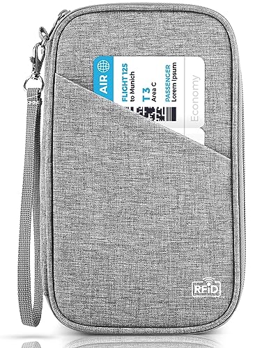 TOPBAG Passport Holder Family, Women Rfid Blocking Passport Wallet