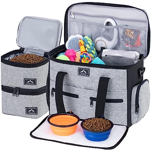 Large Dog Travel Bag Kit for Weekend Trips