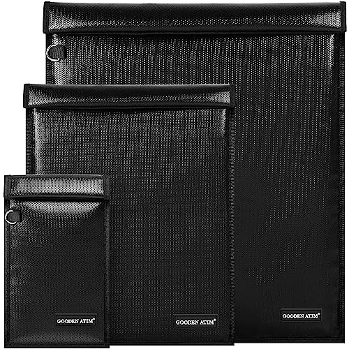 RFID Signal Blocking Bag Faraday Cage (3 Pack, Black)