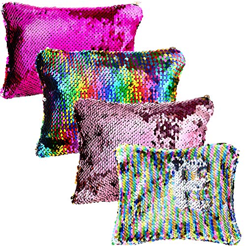 Magic Sequin Bags Reversible Glitter Pencil Pouch