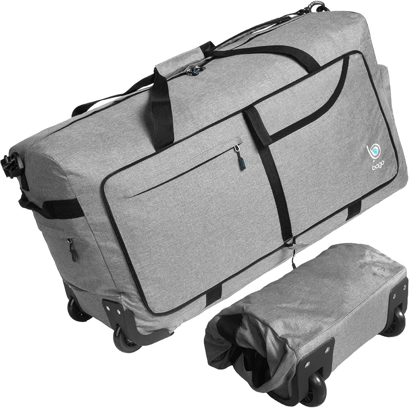 Vorspack Extra Large Duffle Bag for Travel - 100L Duffel Bag for Men Gear  Bag for Storage Foldable Weekender Bag for Overnight Camping - Black