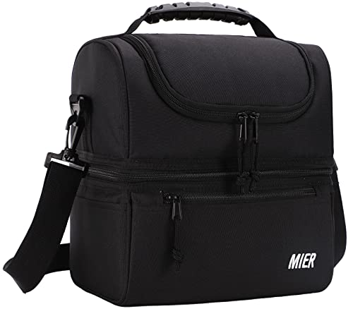 MIER Adult Lunch Box Insulated Lunch Bag - Large Cooler Tote Bag