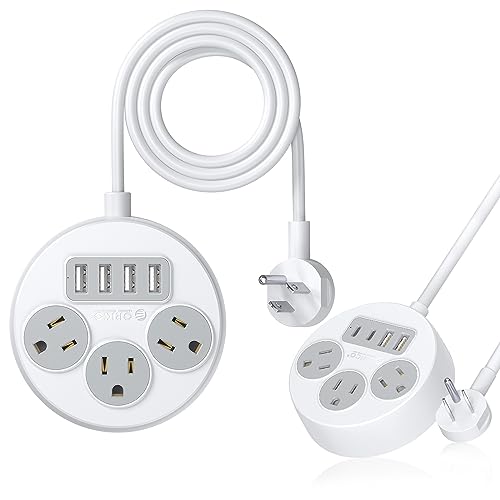 ORICO Flat Plug Power Strip with USB Ports
