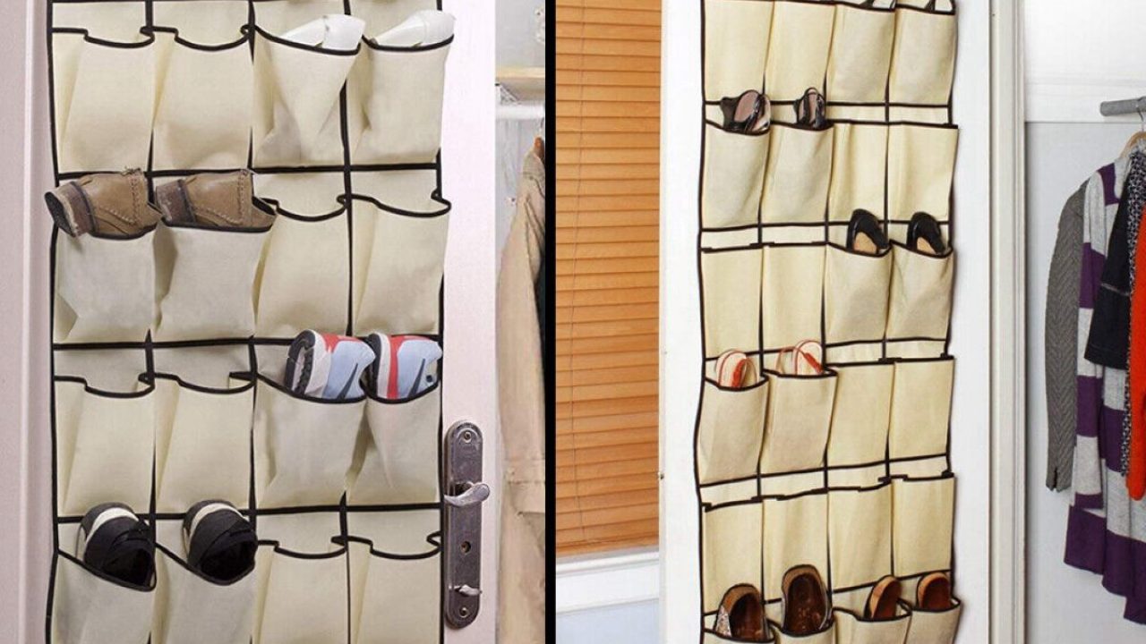 MISSLO 5 Pockets Mesh Shower Caddy Organizer with Rotating Hanger