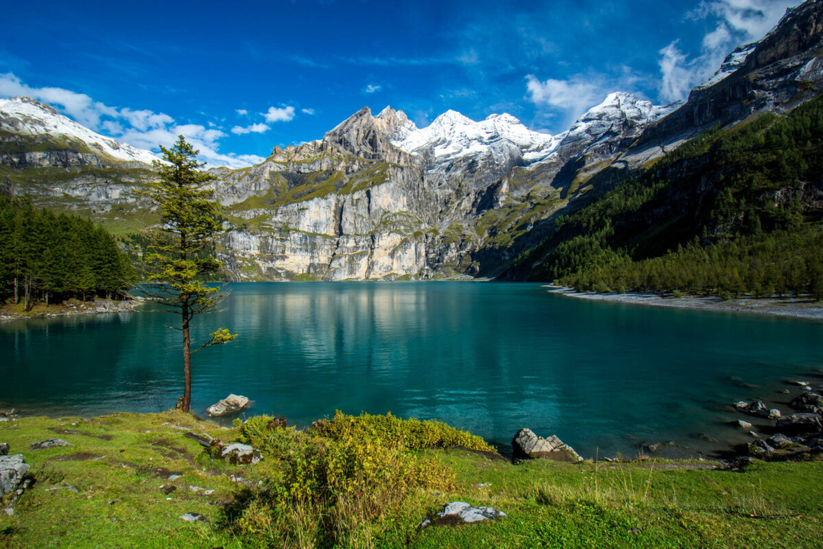 Scouting-Waterfalls-At-Oeschinen-Lake-Switzerland scouting-waterfalls-at-oeschinen-lake-switzerland