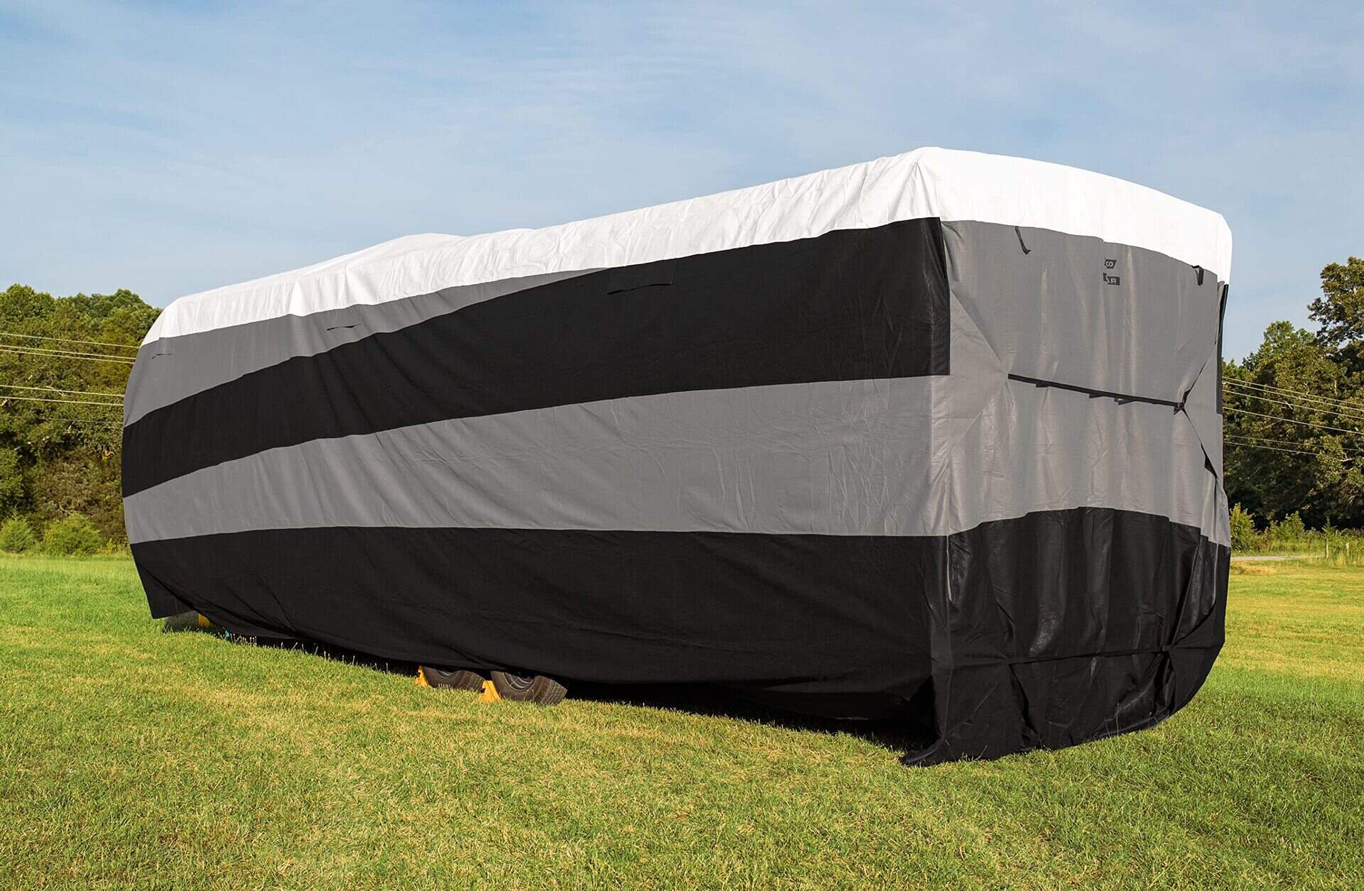 Deluxe Waterproof Recreational Travel Trailer RV Covers Grey, Various Sizes