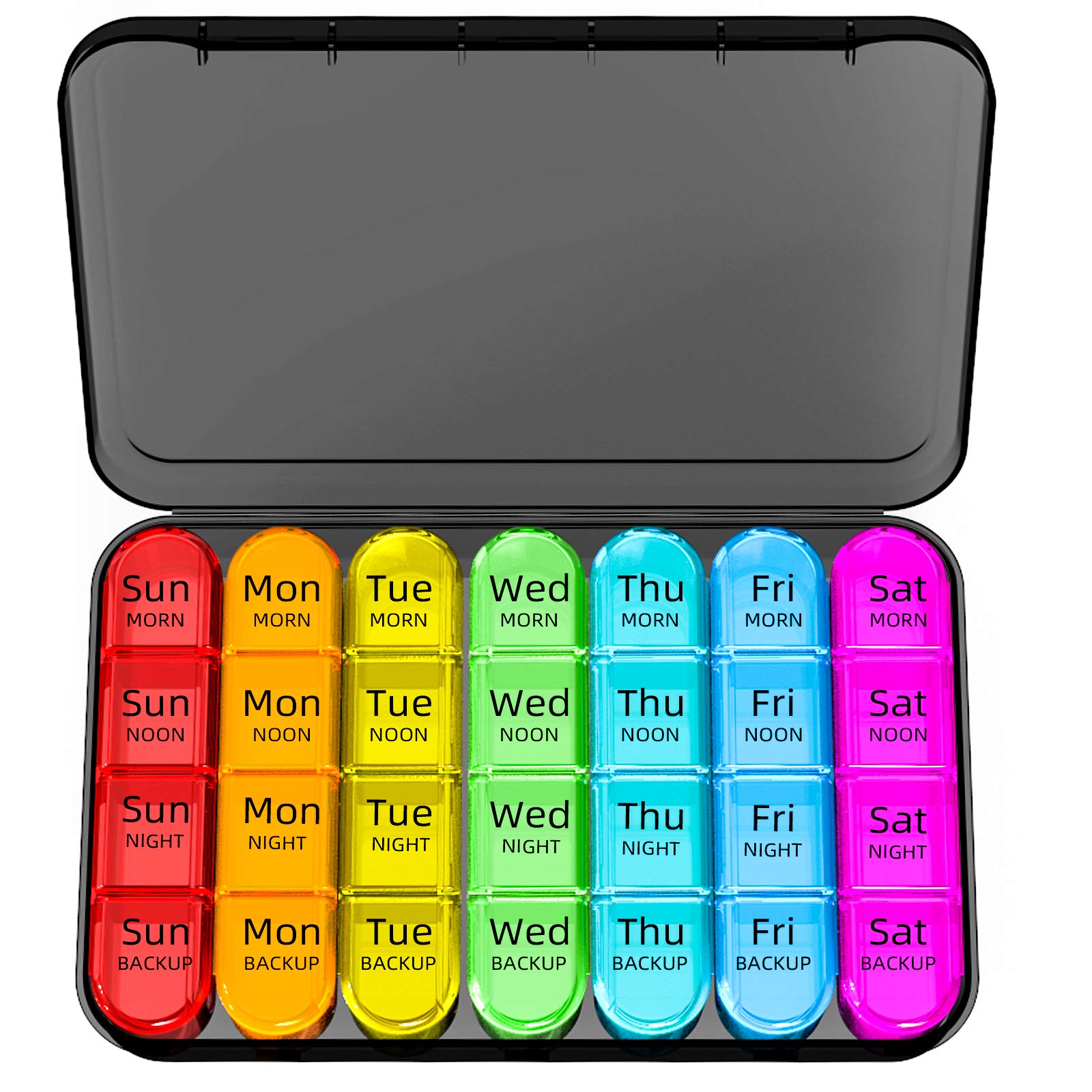 Monthly Pill Organizer - Am/Pm Daily Pill Organizer 32 Compartments for  Each Day, Pill Dispenser and Dispenser Caddy That Helps You Organize Your