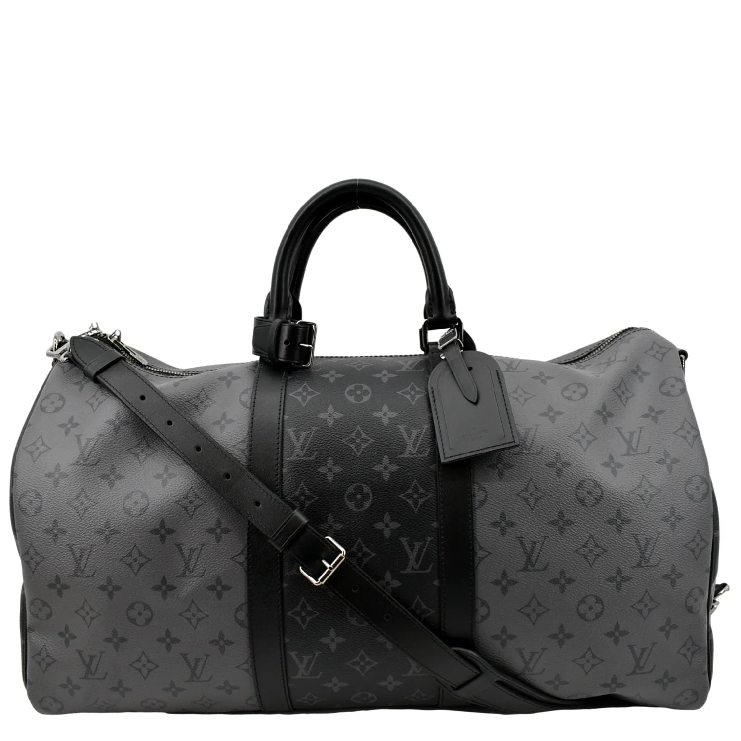 Louis Vuitton Keepall SIZE COMPARISON (Monogram Eclipse 45 vs 55 Duffle  Virgil Abloh LV Bandouliere) 