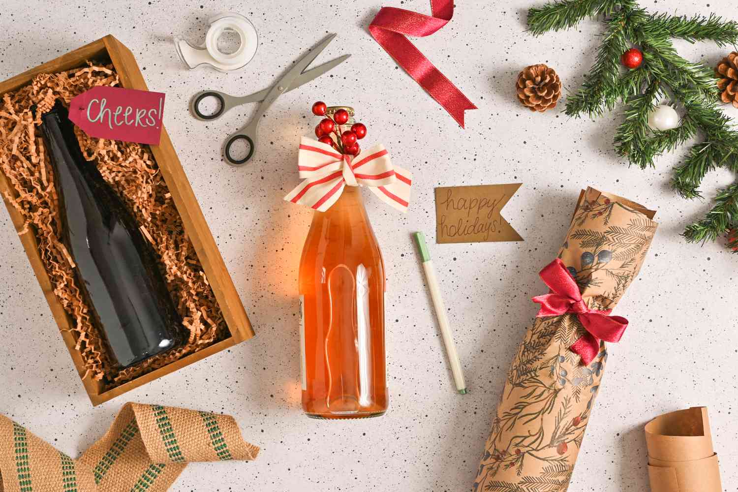 how-to-gift-wrap-a-bottle-of-wine