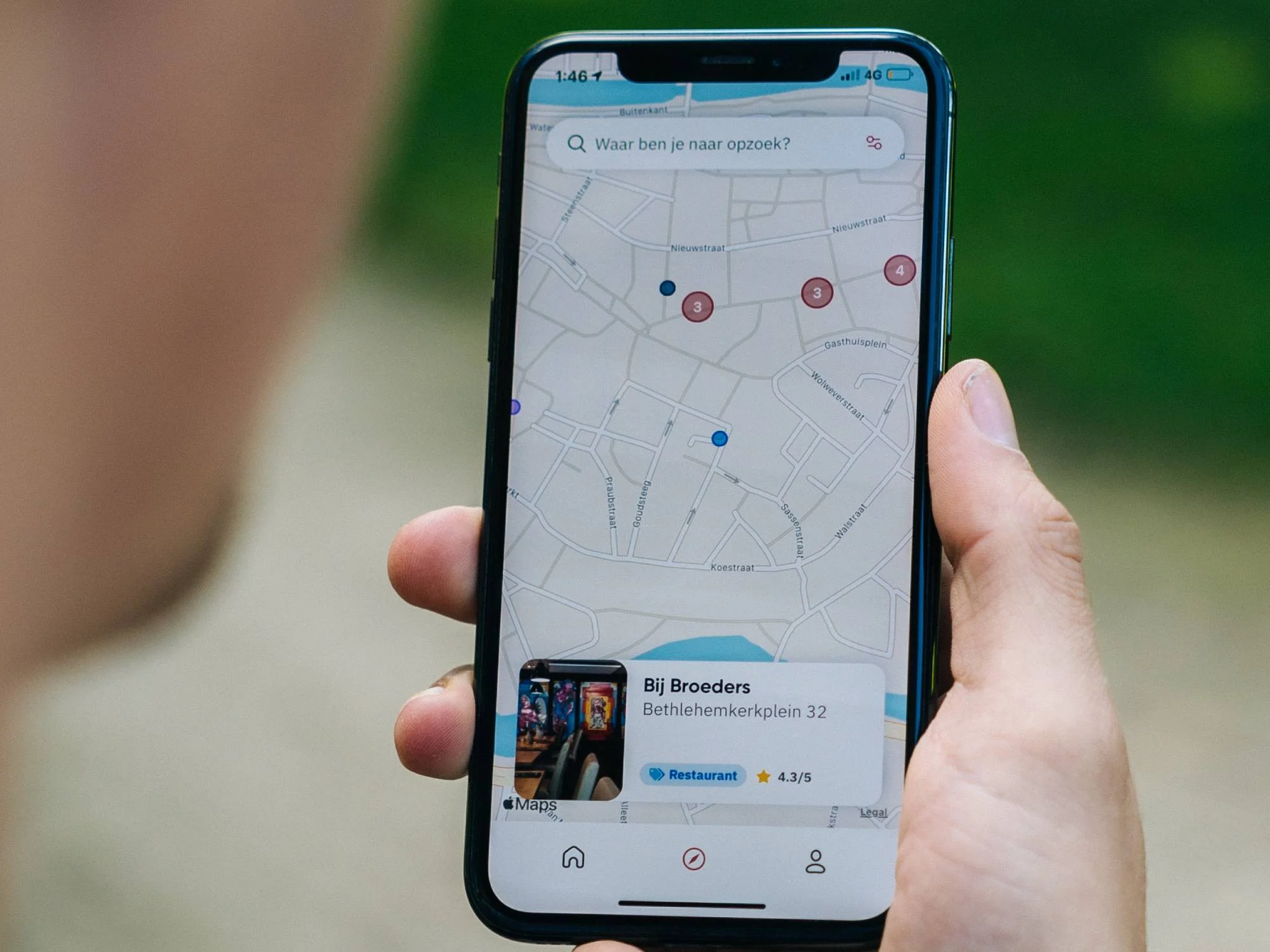 how to add destination on iphone maps