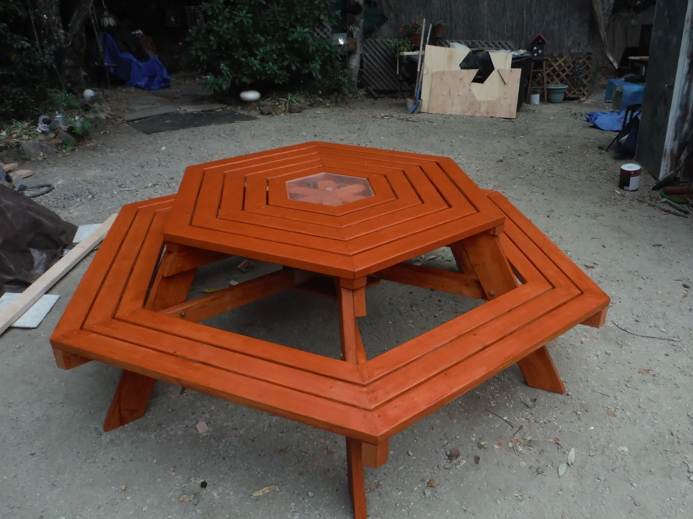 How-To-Make-A-Hexagonal-Picnic-Table how-to-make-a-hexagonal-picnic-table