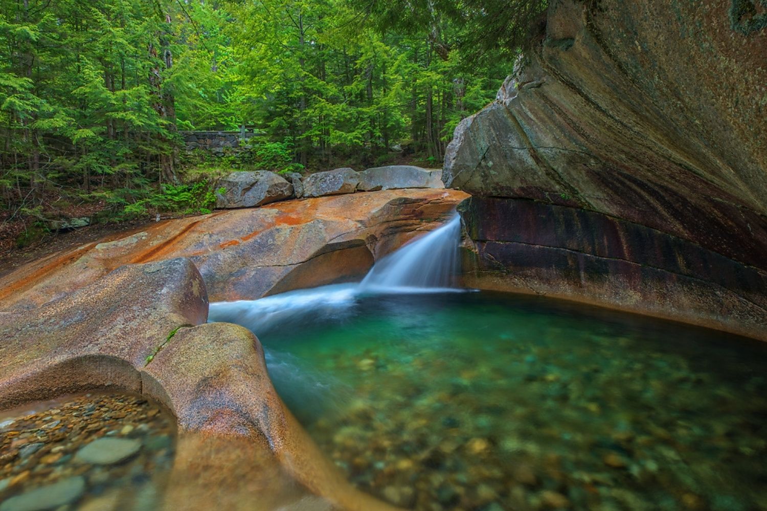 Whispering-Waterfall-Amphitheaters-In-Franconia-Notch-State-Park whispering-waterfall-amphitheaters-in-franconia-notch-state-park