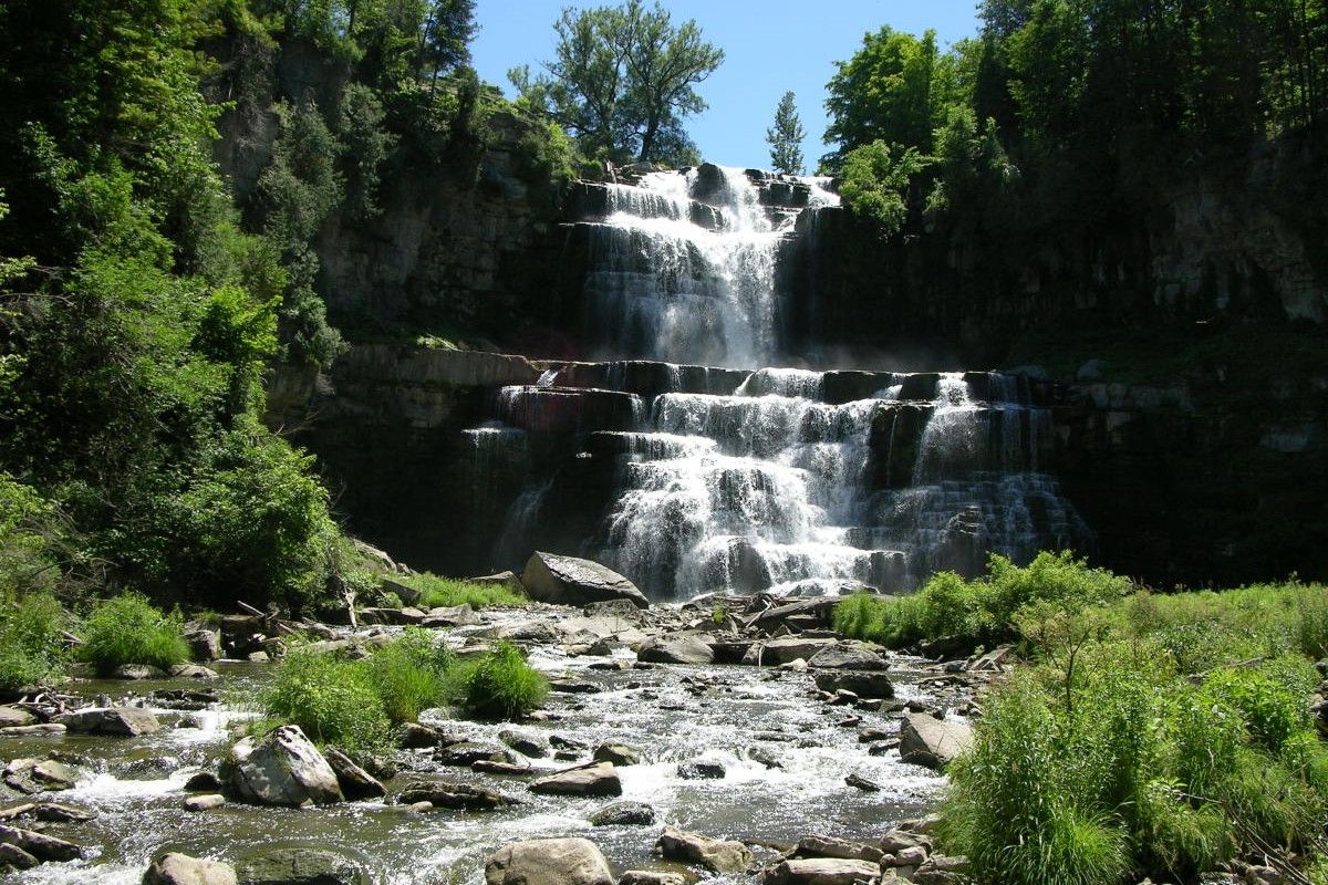 Secret-Waterfall-Pools-At-Chittenango-Falls-In-New-York secret-waterfall-pools-at-chittenango-falls-in-new-york