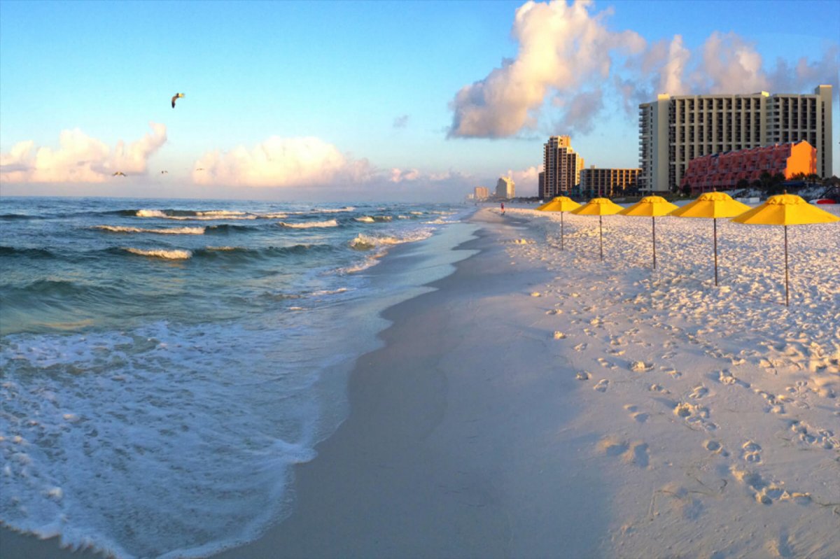 The beach at Hilton Sandestin Beach, Golf Resort & Spa, Miramar Beach, Florida