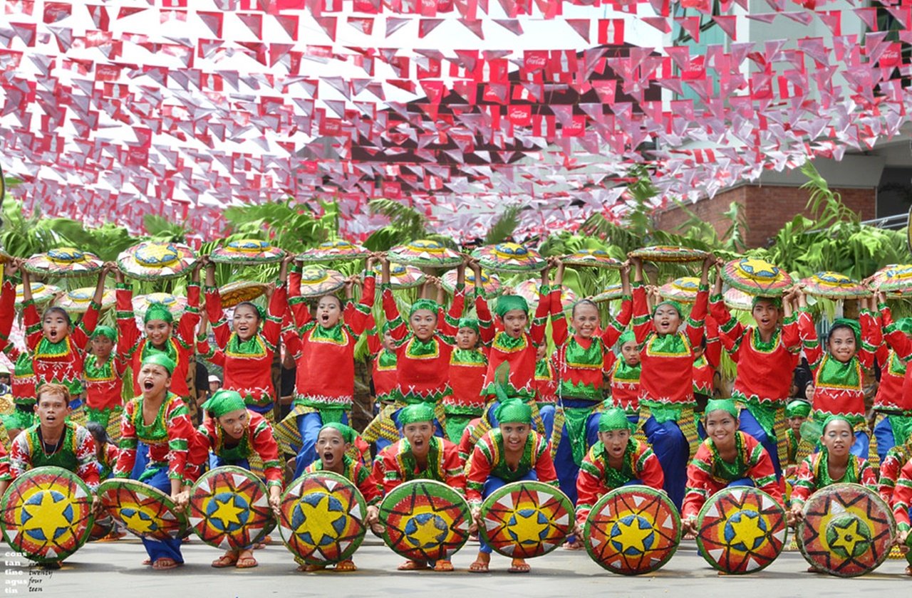 Dancers during the Kadayawan Festival street parade