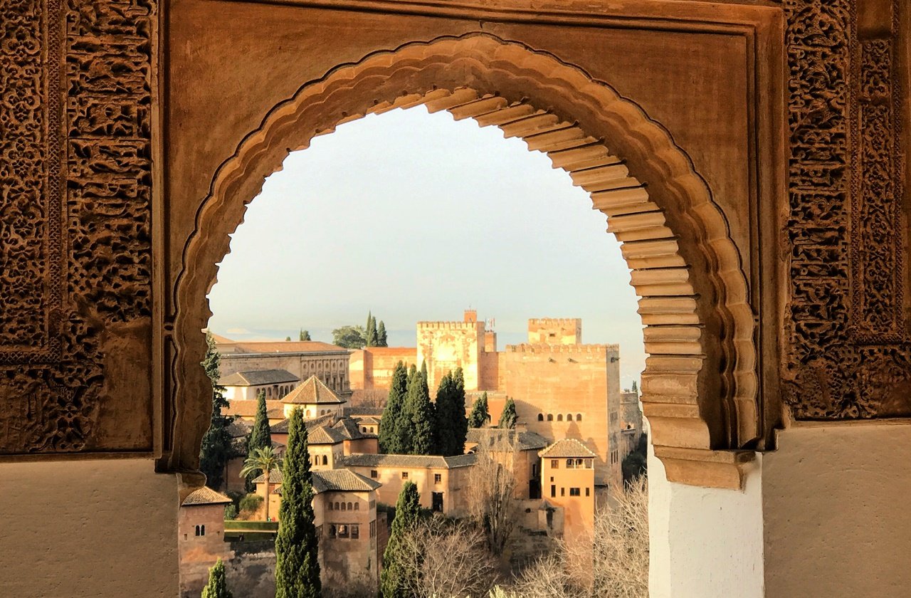 View of Granada from an arch