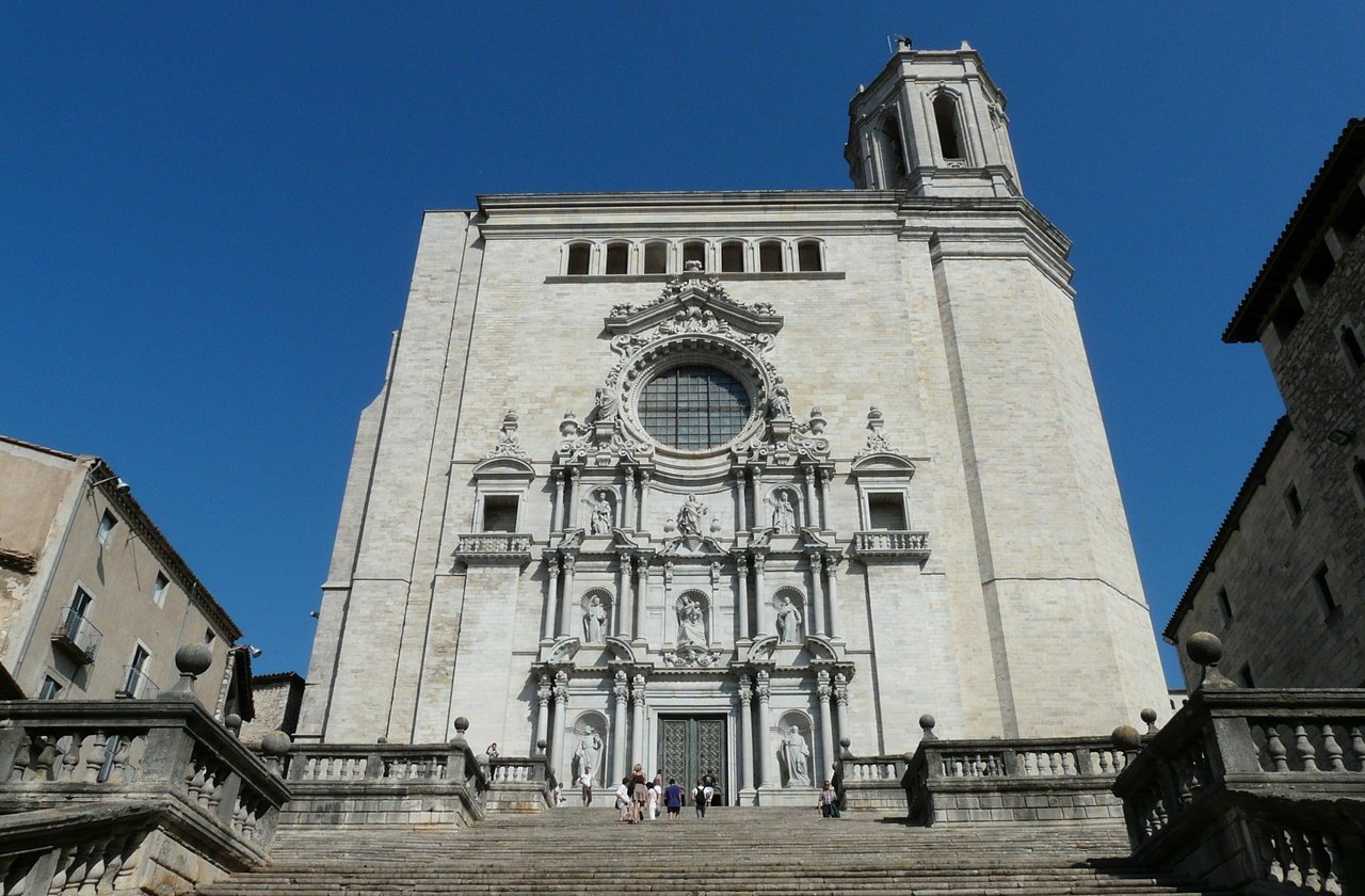 Front view of Cathedral of Girona