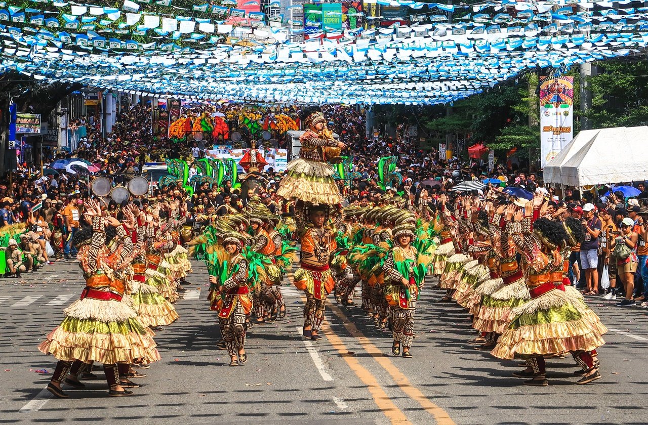 Sinulog festival Dancers during the sinulog festival grand parade