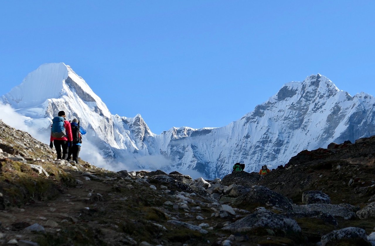 Mount Everest Mount Everest from a distance along the Everest Three Passes Trek