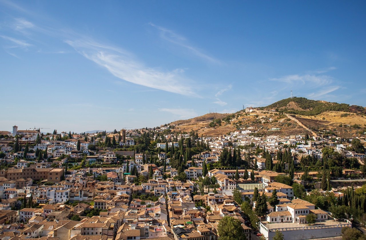 Aerial view of Granada Spain