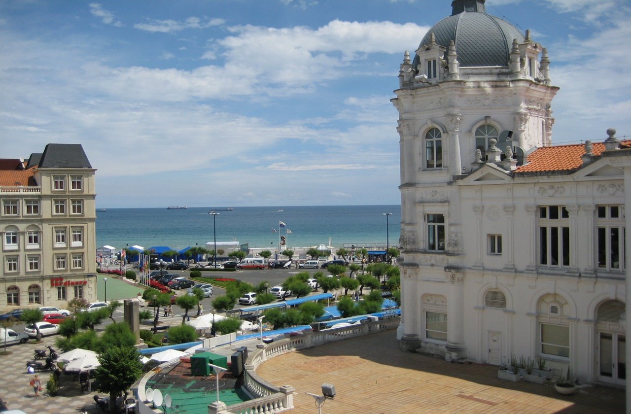 View of Santander overlooking the beach