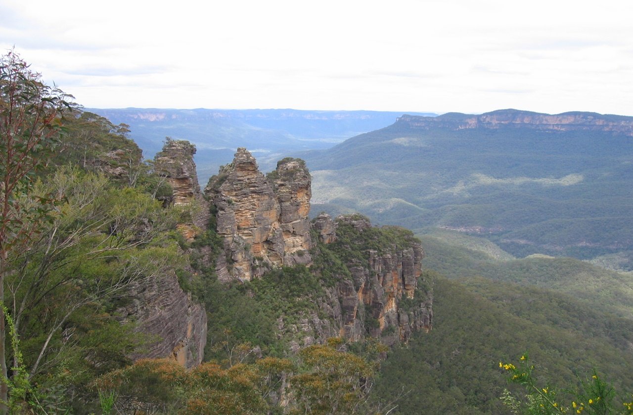 Blue Mountains in Australia Aerial view of Blue Mountains, Australia