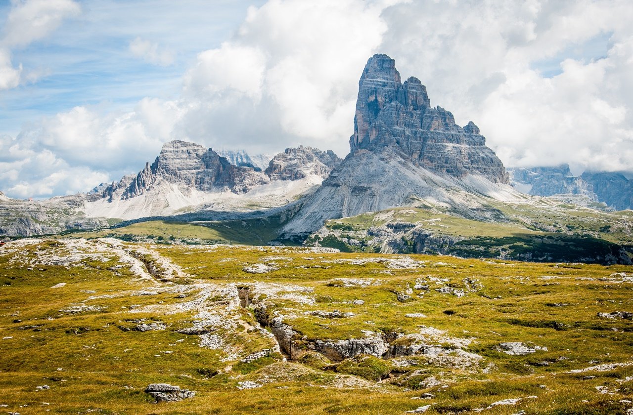 Landscape of the Dolomites in Italy
