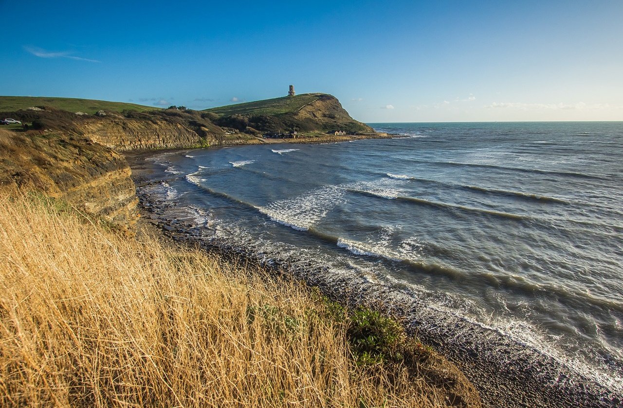 Kimmeridge Bay from the cliff top